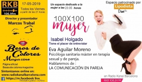 colaboracion programa de radio 100x100 mujer - Psicóloga Eva Aguilar Moreno